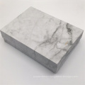 Marble thermo embossed pu leather for notebook label